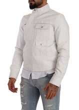 Load image into Gallery viewer, Diesel Exquisite White Leather Biker Jacket
