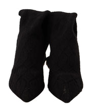 Load image into Gallery viewer, Dolce &amp; Gabbana Elegant Black Stretch Socks Boots
