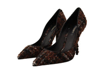 Load image into Gallery viewer, Dolce &amp; Gabbana Elegant Multicolor Tweed Pumps
