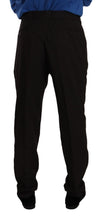 Load image into Gallery viewer, Dolce &amp; Gabbana Elegant Brown Striped Wool Dress Pants
