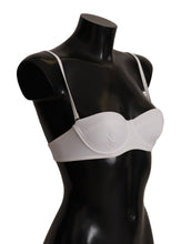 Load image into Gallery viewer, Dolce &amp; Gabbana Chic White Nylon Balconette Bra
