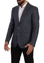 Load image into Gallery viewer, Dolce &amp; Gabbana Elegant Slim Fit Two-Button Blue Blazer

