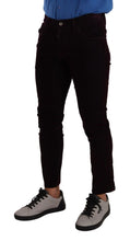Load image into Gallery viewer, Dolce &amp; Gabbana Elegant Burgundy Slim Fit Denim
