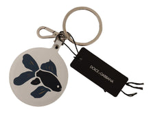 Load image into Gallery viewer, Dolce &amp; Gabbana Chic White Leather Keychain
