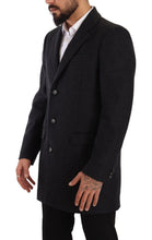 Load image into Gallery viewer, Dolce &amp; Gabbana Elegant Dark Grey Woolen Overcoat
