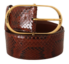 Load image into Gallery viewer, Dolce &amp; Gabbana Elegant Python Snake Skin Leather Belt
