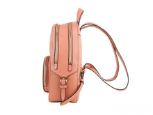 Load image into Gallery viewer, Michael Kors Jaycee Medium Sherbert Pebbled Leather Zip Pocket Backpack Bookbag
