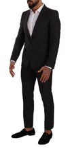 Load image into Gallery viewer, Dolce &amp; Gabbana Black MARTINI Single Breasted 2 Piece Suit
