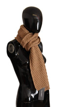 Load image into Gallery viewer, Dolce &amp; Gabbana Elegant Dark Brown Knitted Scarf
