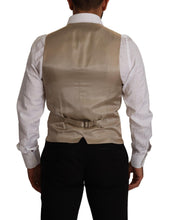 Load image into Gallery viewer, Dolce &amp; Gabbana Beige Cotton Silk Formal Dress Vest
