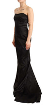 Load image into Gallery viewer, Dolce &amp; Gabbana Elegant Black Strapless Mermaid Dress
