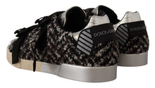 Load image into Gallery viewer, Dolce &amp; Gabbana Silver Elegance Leather Sneakers
