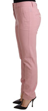 Load image into Gallery viewer, Dolce &amp; Gabbana Elegant Pink Tapered Wool Trousers
