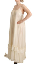 Load image into Gallery viewer, Elegant Off White A-Line Floor Length Dress
