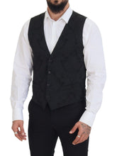 Load image into Gallery viewer, Dolce &amp; Gabbana Elegant Black Martini Suit Jacket &amp; Vest Ensemble
