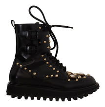 Load image into Gallery viewer, Dolce &amp; Gabbana Black Crystal-Studded Formal Boots
