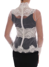 Load image into Gallery viewer, Dolce &amp; Gabbana Elegant White Floral Lace Blouse Top

