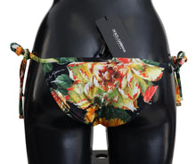 Load image into Gallery viewer, Dolce &amp; Gabbana Elegant Floral Bikini Bottoms - Drawstring Closure
