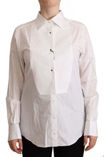 Load image into Gallery viewer, Dolce &amp; Gabbana Elegant White Cotton Collared Top
