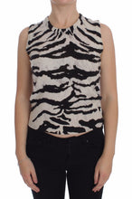 Load image into Gallery viewer, Dolce &amp; Gabbana Zebra Print Cashmere Sleeveless Top
