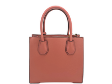 Load image into Gallery viewer, Michael Kors Mercer Medium Sherbet Pebble Leather Messenger Crossbody Bag Purse
