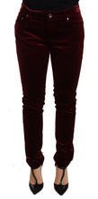 Load image into Gallery viewer, Dolce &amp; Gabbana Elegant Red Velvet Skinny Pants
