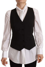 Load image into Gallery viewer, Dolce &amp; Gabbana Elegant Black Buttoned Vest Top
