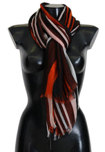 Load image into Gallery viewer, Dolce &amp; Gabbana Multicolor Striped Silk Shawl Fringes Scarf
