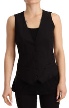 Load image into Gallery viewer, Dolce &amp; Gabbana Elegant Black Wool Blend Waistcoat
