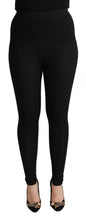 Load image into Gallery viewer, Dolce &amp; Gabbana Elegant High Waist Cashmere-Silk Tights Pants
