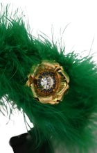 Load image into Gallery viewer, Dolce &amp; Gabbana Elegant Emerald Silk Floral Headband
