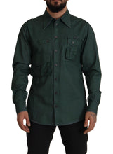 Load image into Gallery viewer, Dolce &amp; Gabbana Emerald Elegance Slim Fit Casual Shirt
