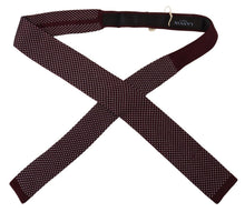 Load image into Gallery viewer, Lanvin Elegant Bordeaux Silk Bow Tie
