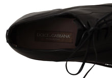 Load image into Gallery viewer, Dolce &amp; Gabbana Elegant Black Leather Derby Formal Shoes
