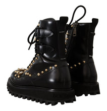 Load image into Gallery viewer, Dolce &amp; Gabbana Black Crystal-Studded Formal Boots
