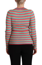 Load image into Gallery viewer, Dolce &amp; Gabbana Elegant Striped Silk Crew Neck Pullover
