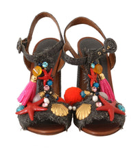 Load image into Gallery viewer, Dolce &amp; Gabbana Elegant Marina T-Strap Heels Sandals
