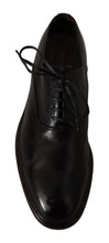 Load image into Gallery viewer, Dolce &amp; Gabbana Elegant Black Leather Derby Formal Shoes
