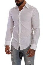 Load image into Gallery viewer, Dolce &amp; Gabbana Elegant White Cotton Poplin Dress Shirt
