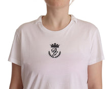 Load image into Gallery viewer, Dolce &amp; Gabbana Elegant Collared Crown Print Tee
