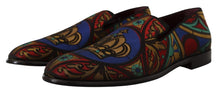 Load image into Gallery viewer, Dolce &amp; Gabbana Multicolor Jacquard Slide-On Loafer Slippers
