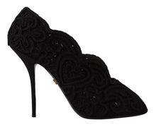 Load image into Gallery viewer, Dolce &amp; Gabbana Elegant Black Lace Stiletto Heels
