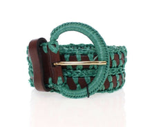 Load image into Gallery viewer, Dolce &amp; Gabbana Enchanting Corset-Style Woven Raffia Belt
