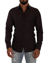 Load image into Gallery viewer, Dolce &amp; Gabbana Elegant Burgundy Slim Fit Dress Shirt
