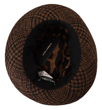 Load image into Gallery viewer, Dolce &amp; Gabbana Elegant Brown Fedora Hat - Winter Chic Accessory
