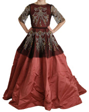 Load image into Gallery viewer, Dolce &amp; Gabbana Elegant Crystal Embellished Silk Gown

