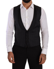 Load image into Gallery viewer, Dolce &amp; Gabbana Elegant Striped Formal Dress Vest
