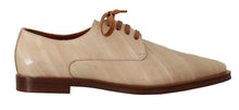 Load image into Gallery viewer, Dolce &amp; Gabbana Elegant Beige Eel Leather Formal Flats
