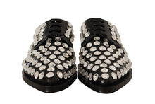 Load image into Gallery viewer, Dolce &amp; Gabbana Crystal-Embellished Leather Formal Flats
