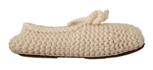 Load image into Gallery viewer, Dolce &amp; Gabbana Chic Wool Knit Ballerina Flats
